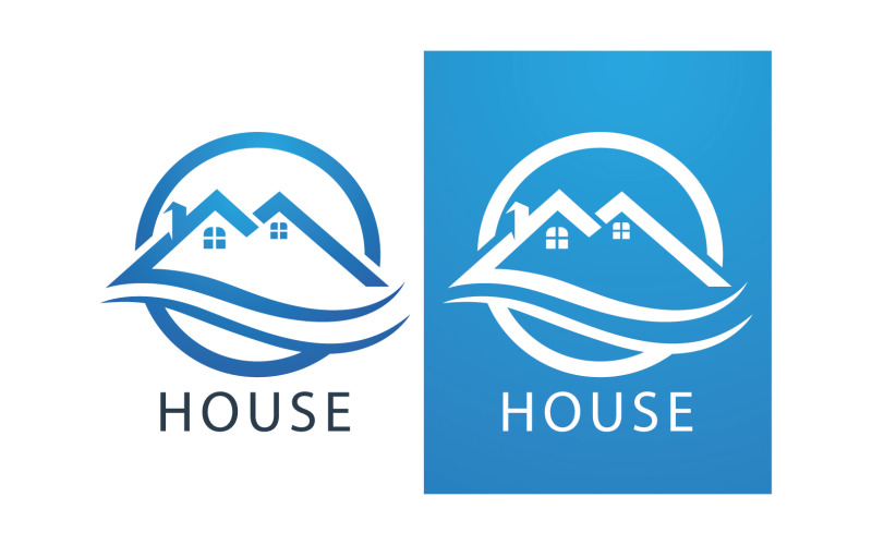 House home property appartment sell and rental logo v10 Logo Template