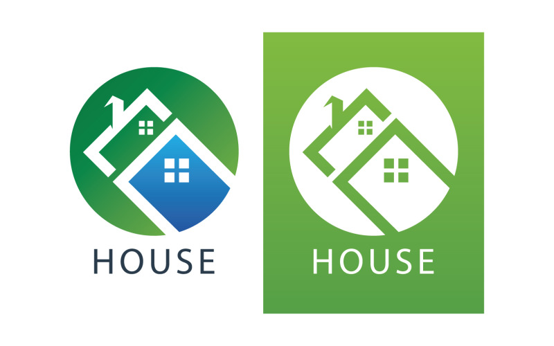 House home property appartment sell and rental logo v12 Logo Template