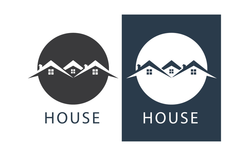 House home property appartment sell and rental logo v13 Logo Template