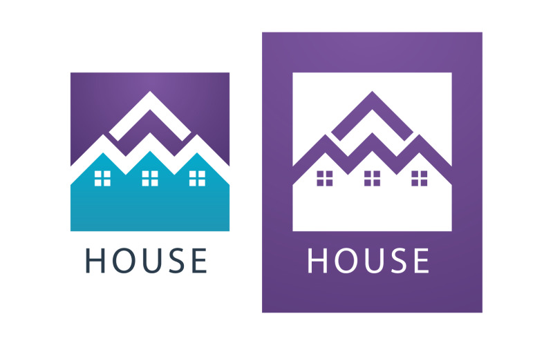 House home property appartment sell and rental logo v14 Logo Template