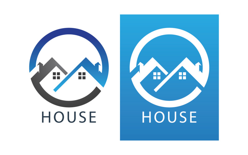 House home property appartment sell and rental logo v17 Logo Template