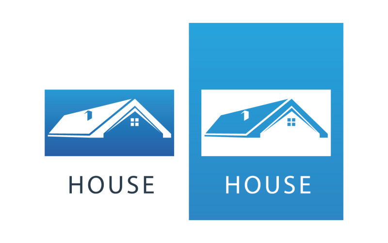 House home property appartment sell and rental logo v18 Logo Template