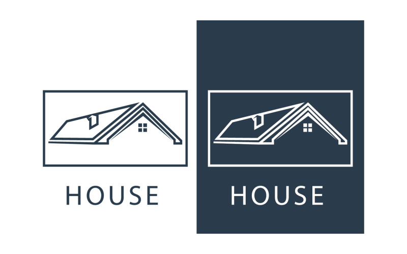 House home property appartment sell and rental logo v19 Logo Template