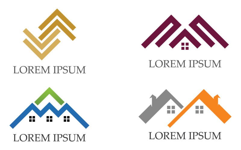 House home property appartment sell and rental logo v22 Logo Template