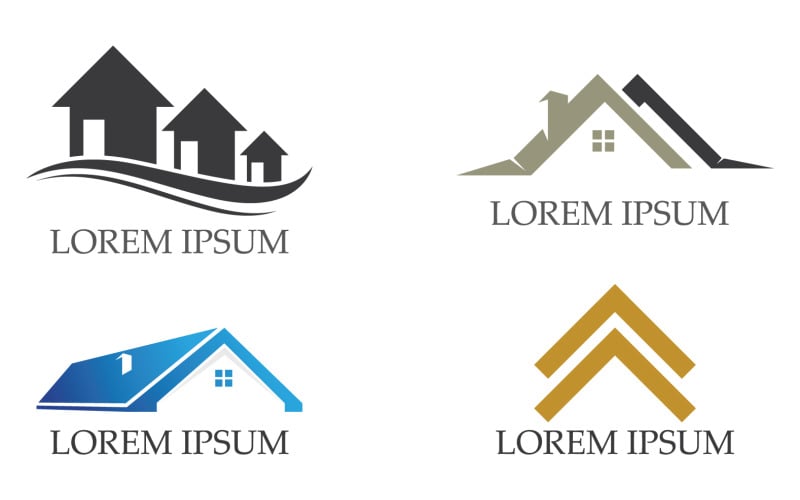 House home property appartment sell and rental logo v23 Logo Template