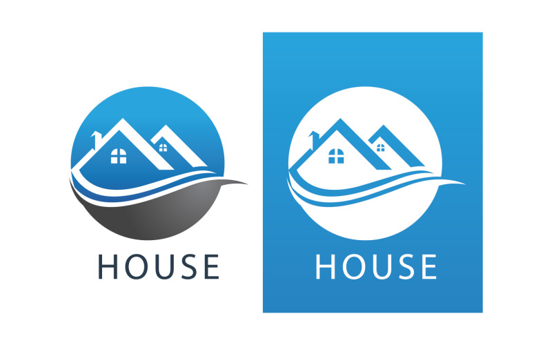House home property appartment sell and rental logo v3 Logo Template