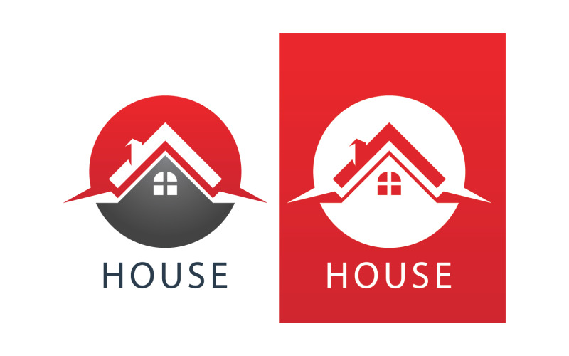 House home property appartment sell and rental logo v4 Logo Template