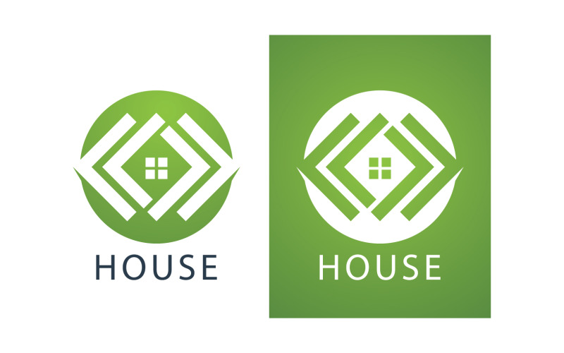 House home property appartment sell and rental logo v5 Logo Template