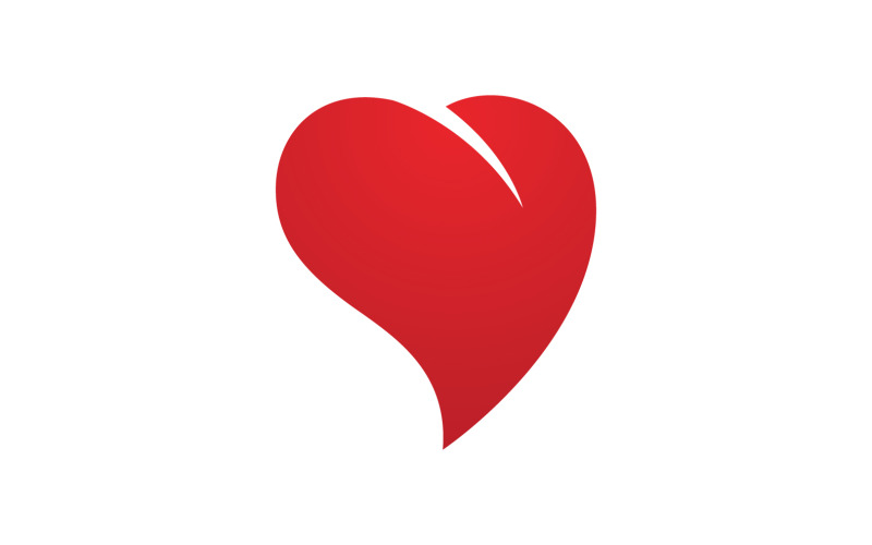 Love heart valentine logo icon vector design v20 Logo Template