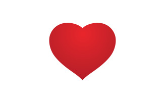 Love heart valentine logo icon vector design v22