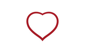 Love heart valentine logo icon vector design v23
