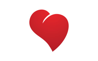 Love heart valentine logo icon vector design v27