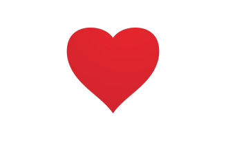 Love heart valentine logo icon vector design v4