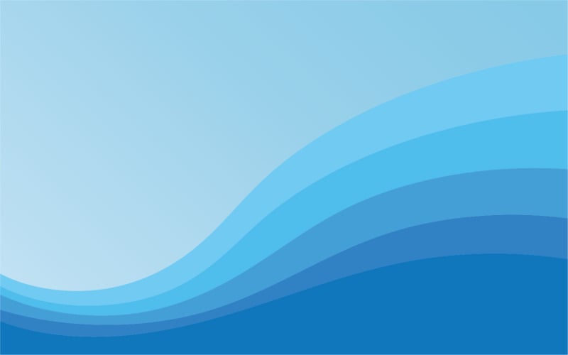 Blue wave water background design vector v19 Logo Template