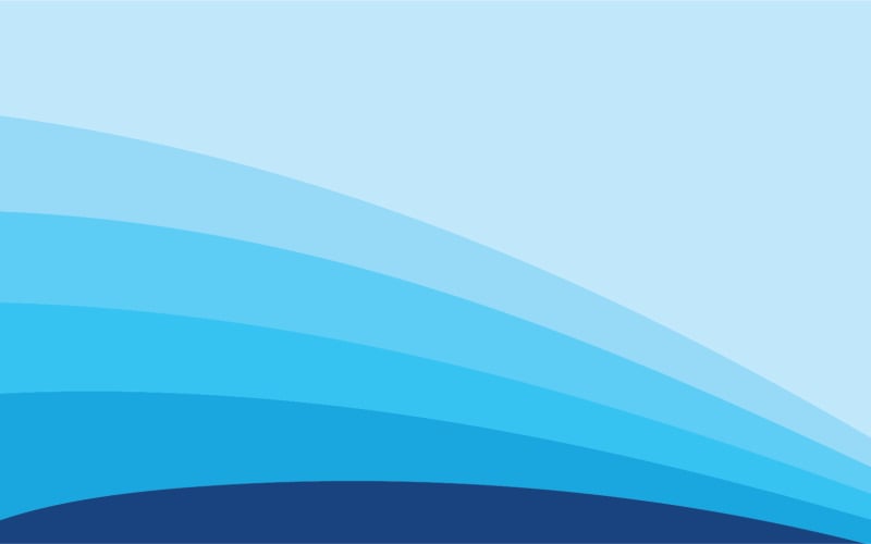Blue wave water background design vector v25 Logo Template