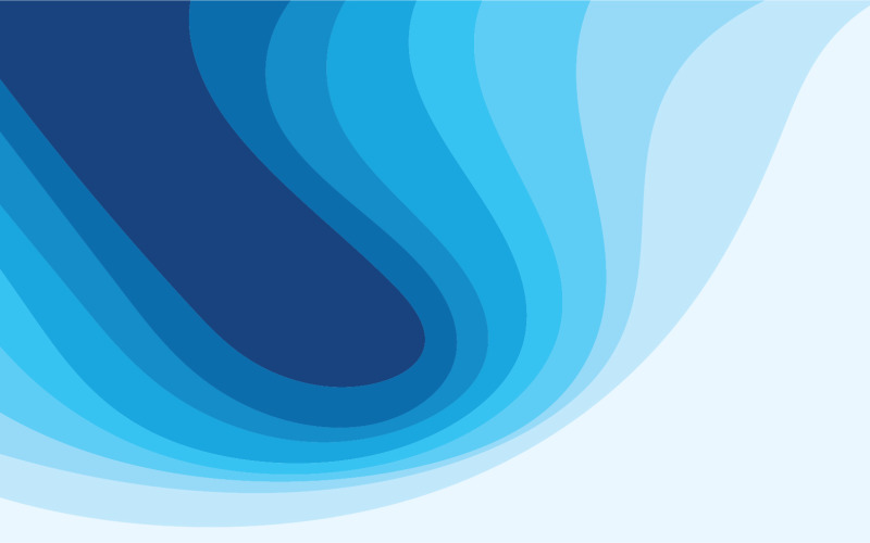 Blue wave water background design vector v9 Logo Template