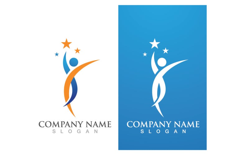 Success people star business logo vector v13 Logo Template