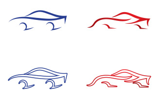 Cars sport line automotive logo vector design v22