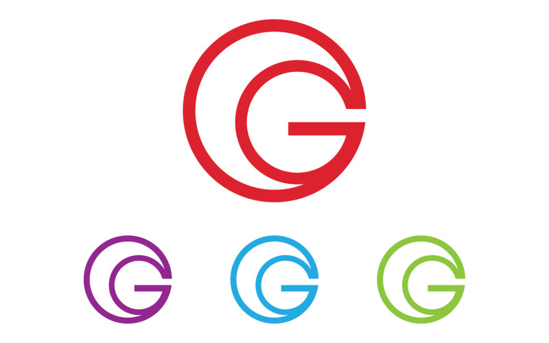 G logo icon symbol element design logo vector v6 Logo Template