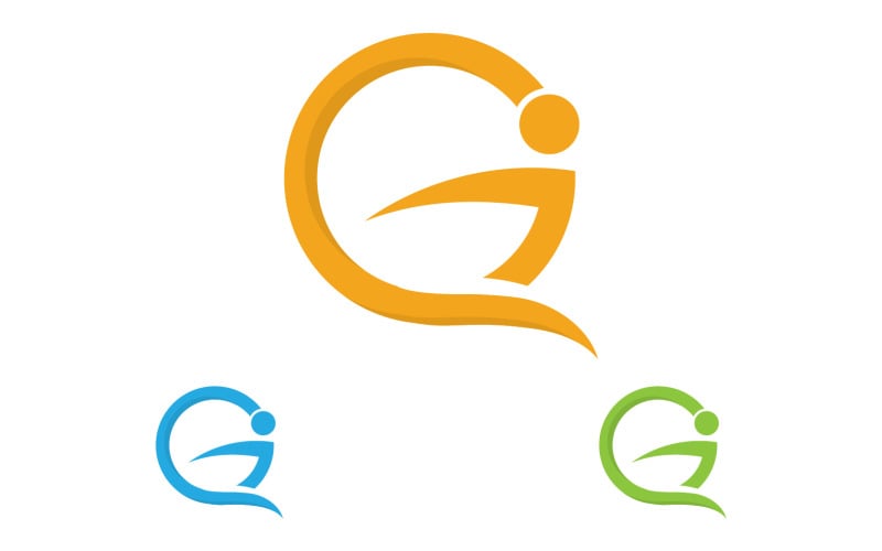 G logo icon symbol element design logo vector v8 Logo Template