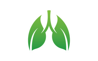 Health lungs logo and symbol vector v10