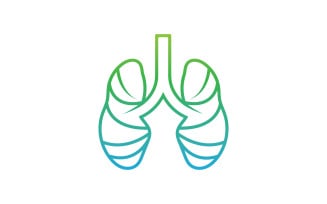Health lungs logo and symbol vector v13