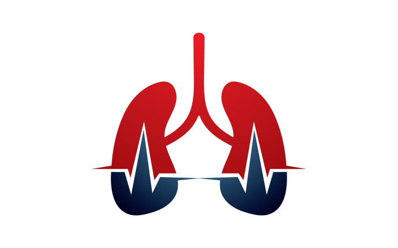 Health lungs logo and symbol vector v17 Logo Template