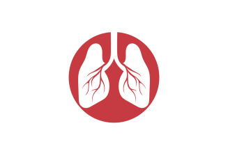 Health lungs logo and symbol vector v22