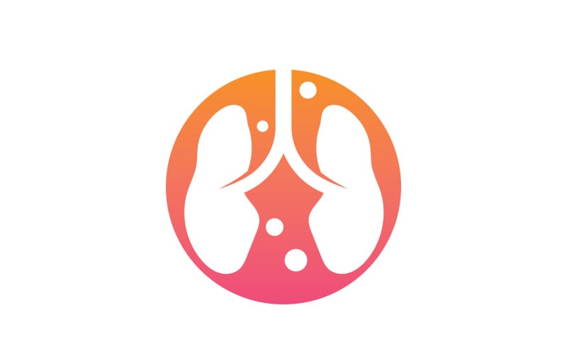 Health lungs logo and symbol vector v23 Logo Template