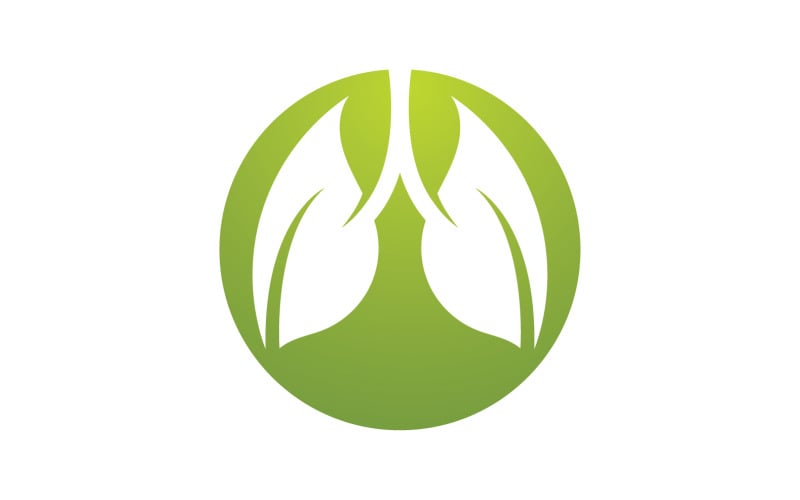 Health lungs logo and symbol vector v2 Logo Template