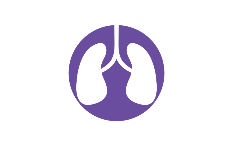 Health lungs logo and symbol vector v30 Logo Template