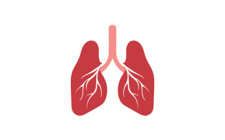 Health lungs logo and symbol vector v6
