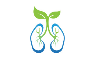Health lungs logo and symbol vector v9