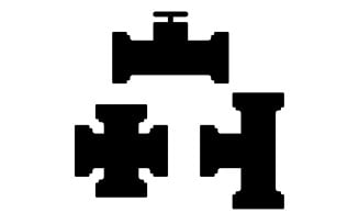 Pipe vector symbol icon element design v11