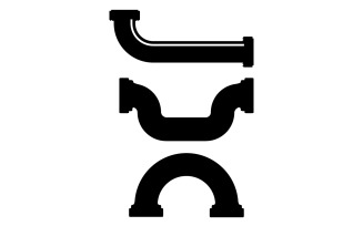 Pipe vector symbol icon element design v14
