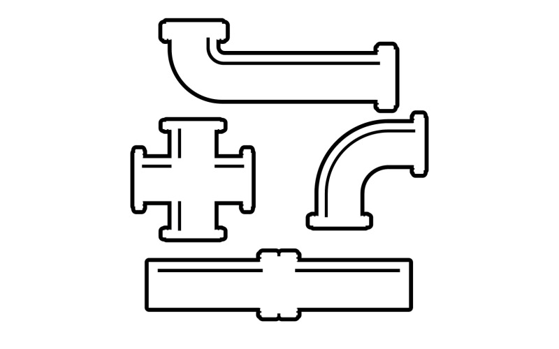 Pipe vector symbol icon element design v5 Logo Template