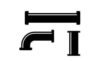 Pipe vector symbol icon element design v8