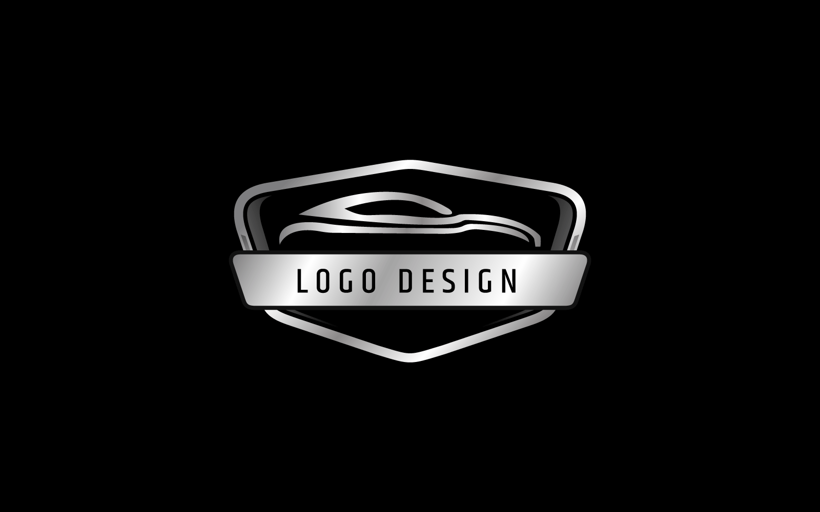 Plantilla de diseño de logotipo de coche llamativo