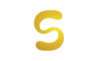 S letter icon logo vector design v10