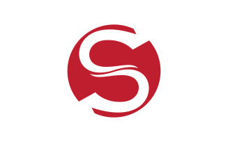 S letter icon logo vector design v15