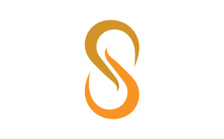 S letter icon logo vector design v1