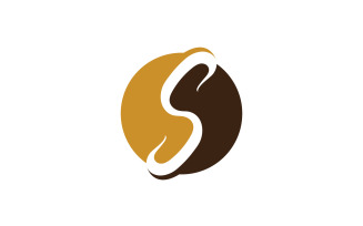 S letter icon logo vector design v21