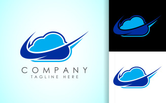 Cloud logo design vector template10