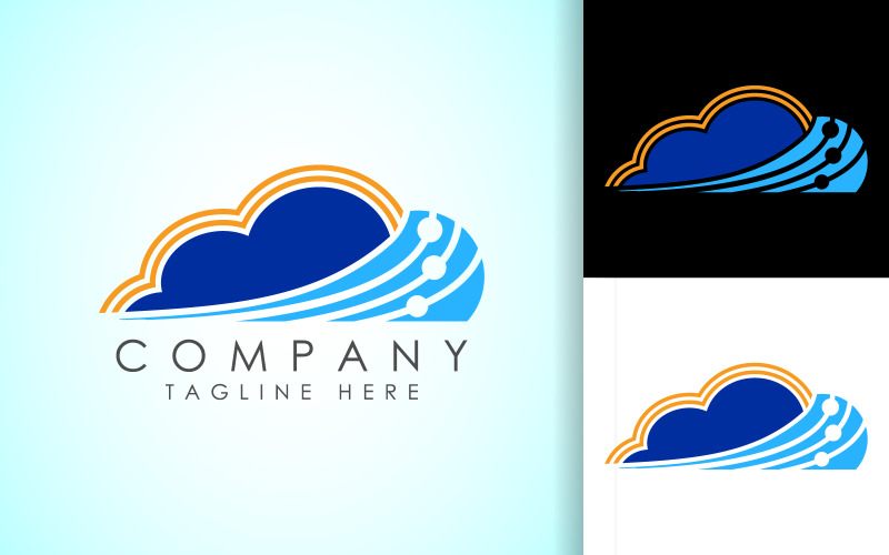 Cloud logo design vector template2 Logo Template