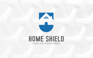 Home shield security logo design