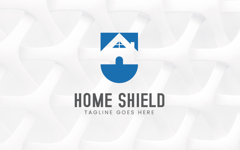 Home shield security logo design Logo Template