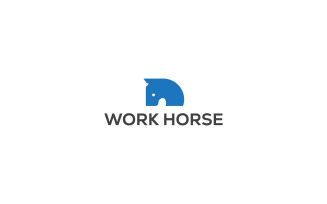 Horse logo design Template