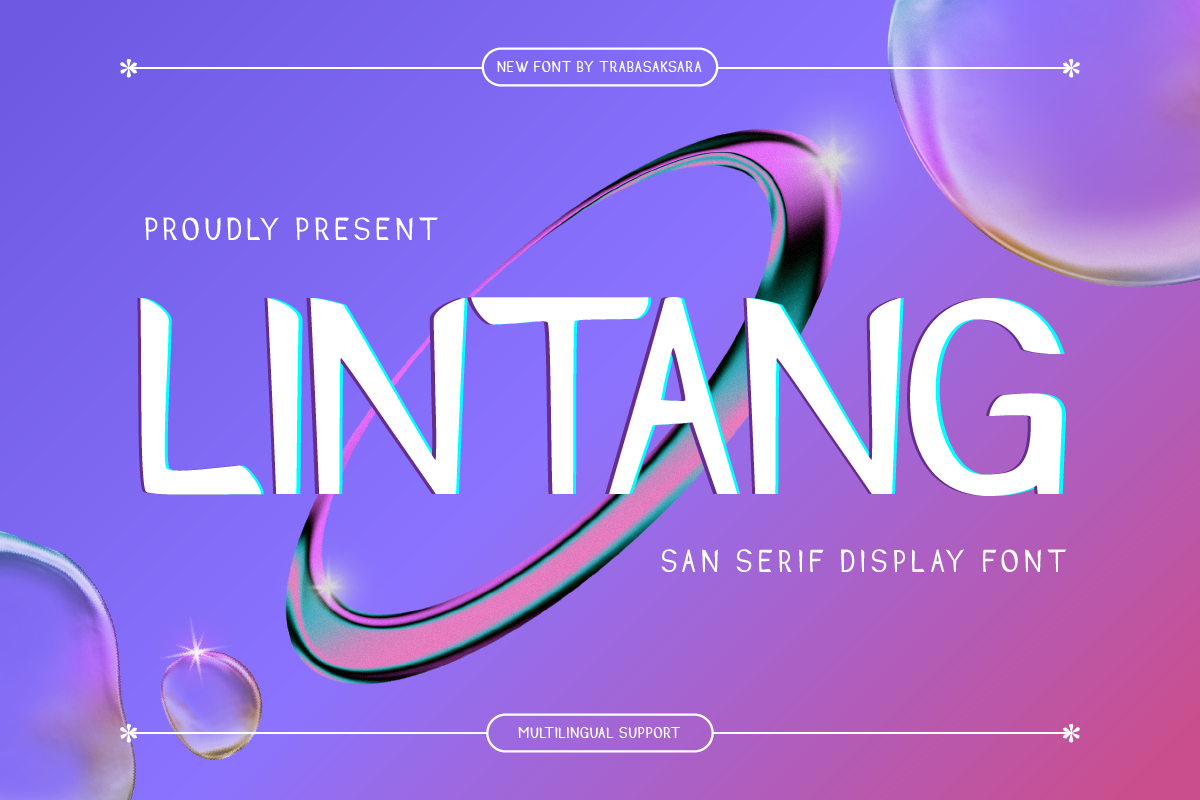Lintang - San Serif Display Font