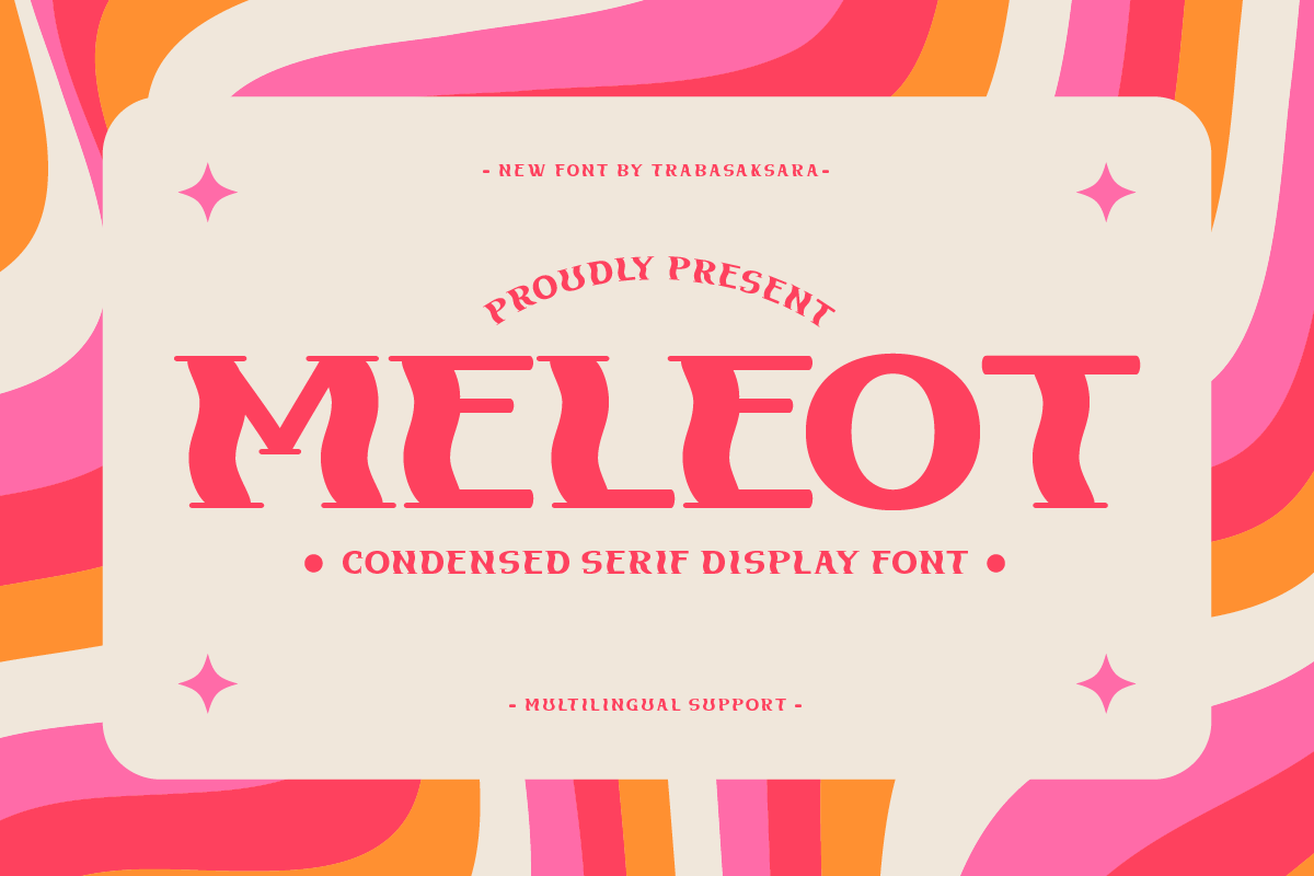 Meleot - Condensed Serif Display Font