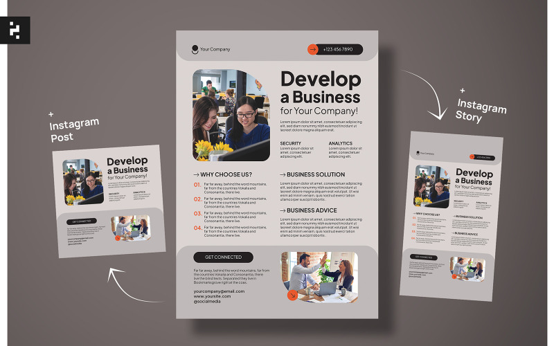 Business Services Corporate Flyer Corporate Identity
